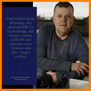 Thomas Schoo als Personal Branding Fotograf Münsterland trägt seine Werte und Einstellung zu Themen mit selbst kreierten Grafiken in die Welt